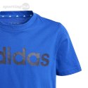 Koszulka dla dzieci adidas Essentials Linear Logo Cotton Tee niebieska IB4090 Adidas