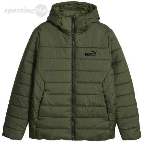 Kurtka męska Puma ESS Hooded Padded zielona 848938 31 Puma