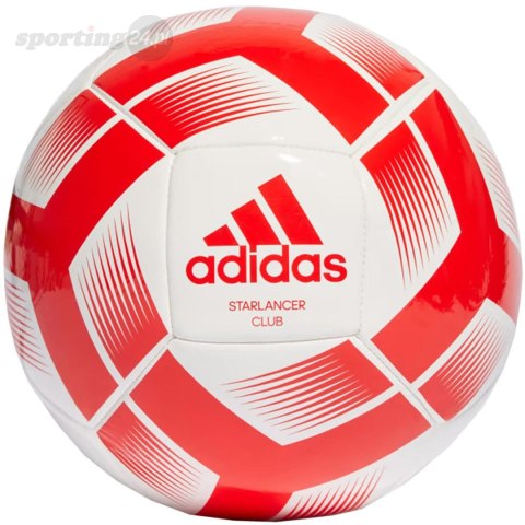 Piłka nożna adidas Starlancer Club Ball biało-czerwona IA0974 Adidas