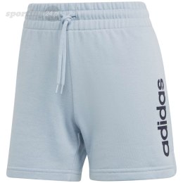 Spodenki damskie adidas Essentials Linear French Terry błękitne IL3355 Adidas