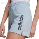 Spodenki damskie adidas Essentials Linear French Terry błękitne IL3355 Adidas