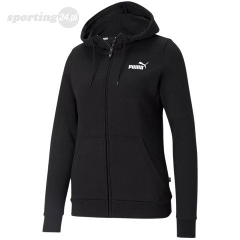 Bluza damska Puma ESS Small Logo Full-Zip Hoodie czarna 586811 01 Puma