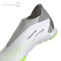 Buty piłkarskie adidas Predator Accuracy.3 Laceless TF biało-szare GY9999 Adidas