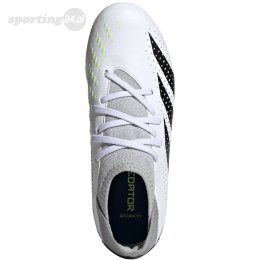 Buty piłkarskie dla dzieci adidas Predator Accuracy.3 FG biało-szare IE9504 Adidas