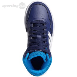 Buty dla dzieci adidas Hoops Mid granatowe GW0400 Adidas