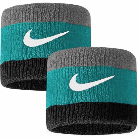 Frotki na rękę Nike Swoosh 2 szt. szaro-niebiesko-czarne N0001565017OS Nike