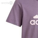 Koszulka dla dzieci adidas Essentials Big Logo Cotton Tee fioletowa IJ7061 Adidas