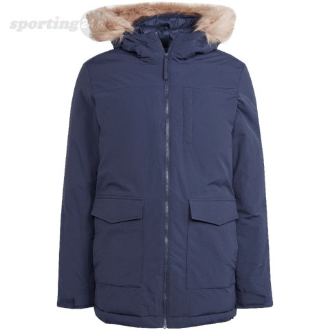 Kurtka męska adidas Parka Hooded Fur granatowa IK0552 Adidas