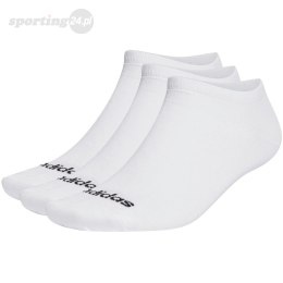 Skarpety adidas Thin Linear Low-Cut Socks 3P białe HT3447 Adidas