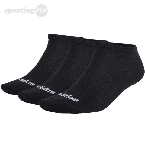 Skarpety adidas Thin Linear Low-Cut Socks 3P czarne IC1299 Adidas