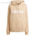 Bluza damska adidas Essentials Linear Hoodie beżowa IS2083 Adidas