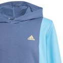 Bluza dla dzieci adidas CB FT HD niebiesko-żółta IS2689 Adidas