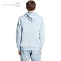 Bluza męska adidas Essentials Fleece 3-Stripes Hoodie błękitna IS0004 Adidas