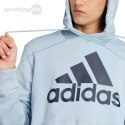 Bluza męska adidas Essentials French Terry Big Logo Hoodie błękitna IS1352 Adidas