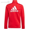 Dres dla dzieci adidas Essentials Big Logo Track Suit czerwono-czarny IJ6305 Adidas