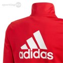 Dres dla dzieci adidas Essentials Big Logo Track Suit czerwono-czarny IJ6305 Adidas