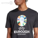 Koszulka męska adidas Euro24 czarna IT9291 Adidas