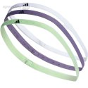 Opaski na włosy adidas Hairband 3-Pack zielona, fioletowa, biała IR7870 Adidas