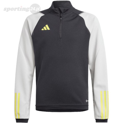 Bluza dla dzieci adidas Tiro 23 Competition Training Top czarno-szara HU1312 Adidas teamwear