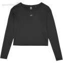 Koszulka damska longsleeve 4F F218 głęboka czerń 4FWSS24TFLOF218 20S 4F