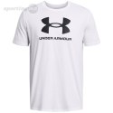 Koszulka męska Under Armour Sportstyle Logo biała 1382911 100 Under Armour