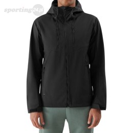 Kurtka męska softshell 4F M224 głęboka czerń 4FWSS24TSOFM224 20S 4F