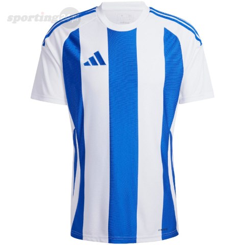 Koszulka męska adidas Striped 24 Jersey biało-niebieska IW2144 Adidas teamwear