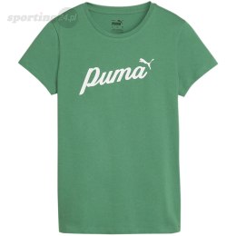 Koszulka damska Puma ESS+Script zielona 679315 86 Puma