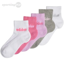 Skarpety dla dzieci adidas Linear Ankle Kids 5p IR8229 Adidas