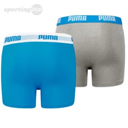 Bokserki dla dzieci Puma Basic Boxer 2P niebieskie, szare 935454 02 Puma