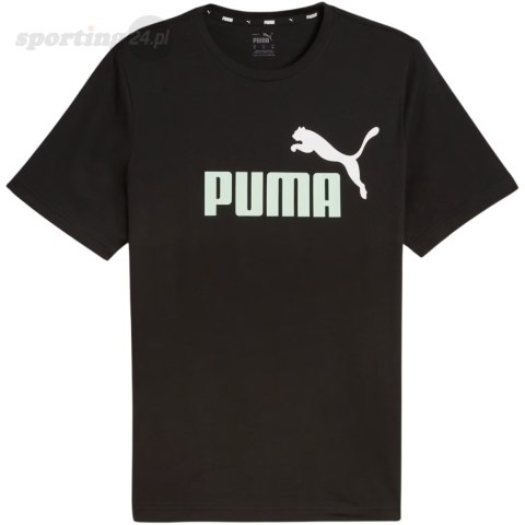 Koszulka męska Puma ESS+ 2 Col Logo Tee czarna 586759 97 Puma