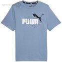 Koszulka męska Puma ESS+ 2 Col Logo Tee niebieska 586759 20 Puma