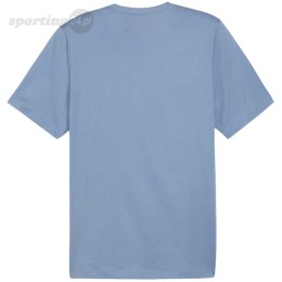 Koszulka męska Puma ESS+ 2 Col Logo Tee niebieska 586759 20 Puma