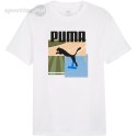 Koszulka męska Puma Graphics Summer Sports Tee II biała 627909 02 Puma