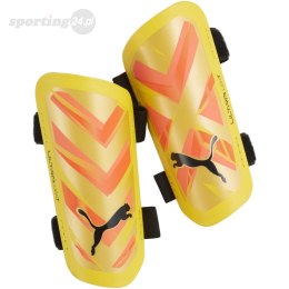 Ochraniacze piłkarskie Puma Ultra Light Strap żółto-pomarańczowe 30875 09 Puma