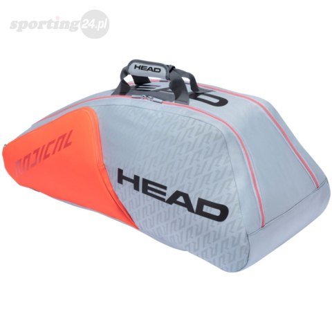 Torba tenisowa Head Radical 9R Supercombi szaro-pomarańczowa 283511 Head