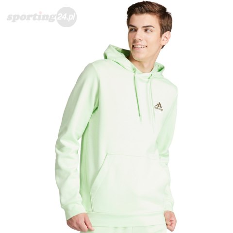 Bluza męska adidas Essentials Fleece Hoodie zielona IN0327 Adidas