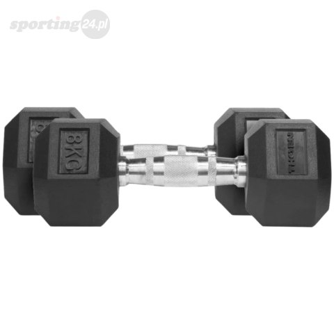 Hantle Thorn Fit Hex Rubber Dumbbell 8,0 kg x 2 szt. Thorn Fit