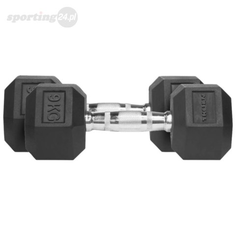 Hantle Thorn Fit Hex Rubber Dumbbell 9,0 kg x 2 szt. Thorn Fit