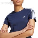 Koszulka damska adidas Essentials Slim 3-Stripes Tee granatowa IM2791 Adidas