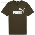 Koszulka męska Puma Essential Logo Tee oliwkowa 586667 11 Puma