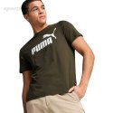 Koszulka męska Puma Essential Logo Tee oliwkowa 586667 11 Puma