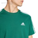 Koszulka męska adidas Essentials Single Jersey 3-Stripes zielona IS1333 Adidas