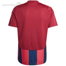 Koszulka męska adidas Striped 24 Jersey bordowo-granatowa IW2149 Adidas teamwear