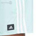 Spodenki kąpielowe męskie adidas 3-Stripes CLX Swim Shorts miętowe IS2056 Adidas