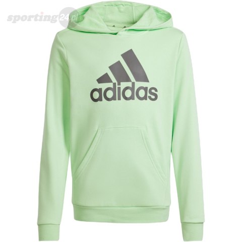 Bluza dla dzieci adidas Big Logo Essentials Cotton Hoodie jasnozielona IS2591 Adidas