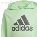 Bluza dla dzieci adidas Big Logo Essentials Cotton Hoodie jasnozielona IS2591 Adidas