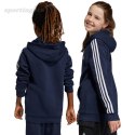 Bluza dla dzieci adidas Essentials 3-Stripes Fleece Full-Zip Hoodie granatowa IC0600 Adidas