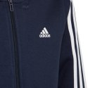 Bluza dla dzieci adidas Essentials 3-Stripes Fleece Full-Zip Hoodie granatowa IC0600 Adidas