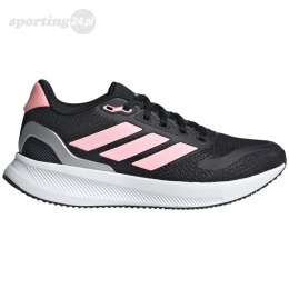 Buty dla dzieci adidas Runfalcon 5 czarno-różowe IE8585 Adidas